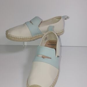 Joy & Mario Women's Size EU 39 US (8.5) Signature Leather Espadrlle Loafer Shoes